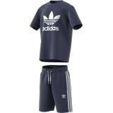 Unisex Kids Adicolor Shorts And T-Shirt Set, Blue, A901_ONE, large image number 17
