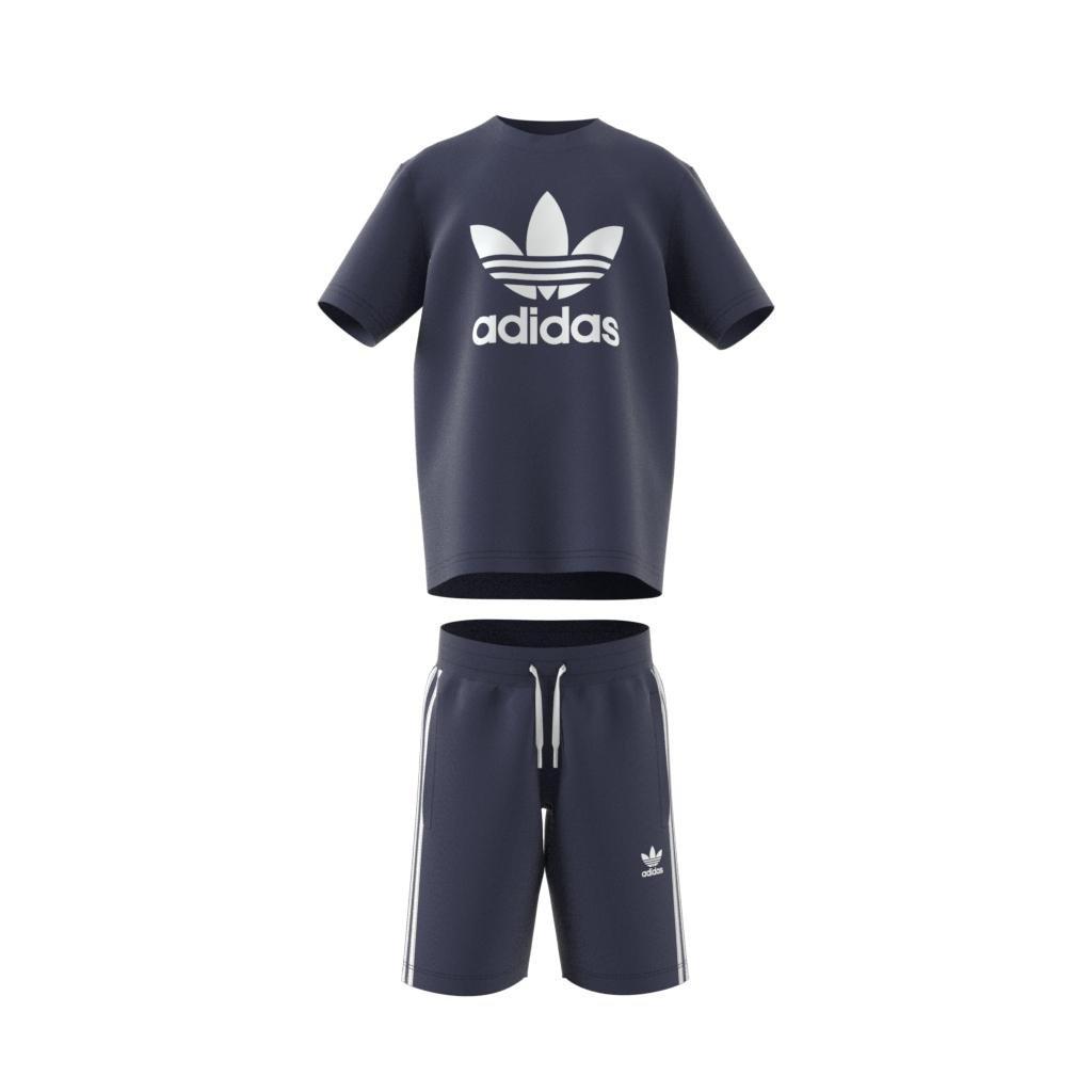 Unisex Kids Adicolor Shorts And T-Shirt Set, Blue, A901_ONE, large image number 19