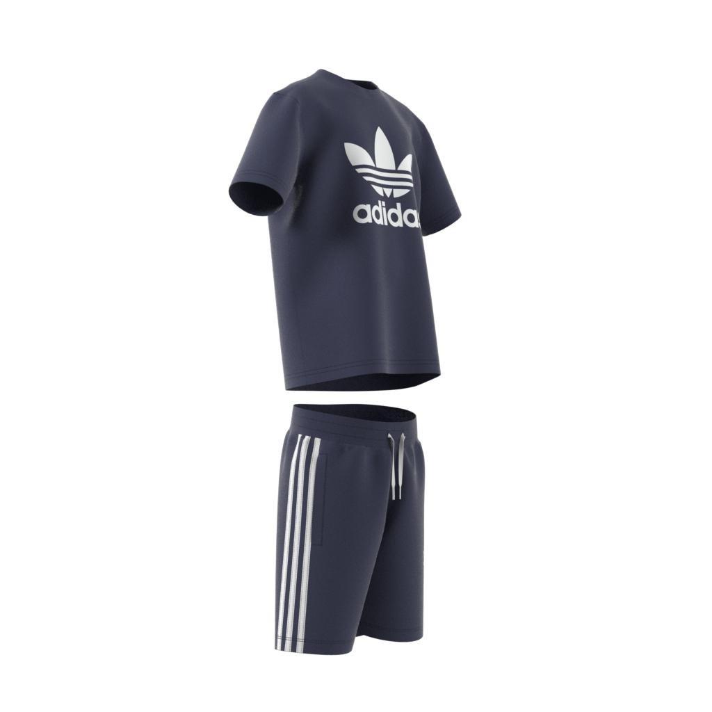 Unisex Kids Adicolor Shorts And T-Shirt Set, Blue, A901_ONE, large image number 26