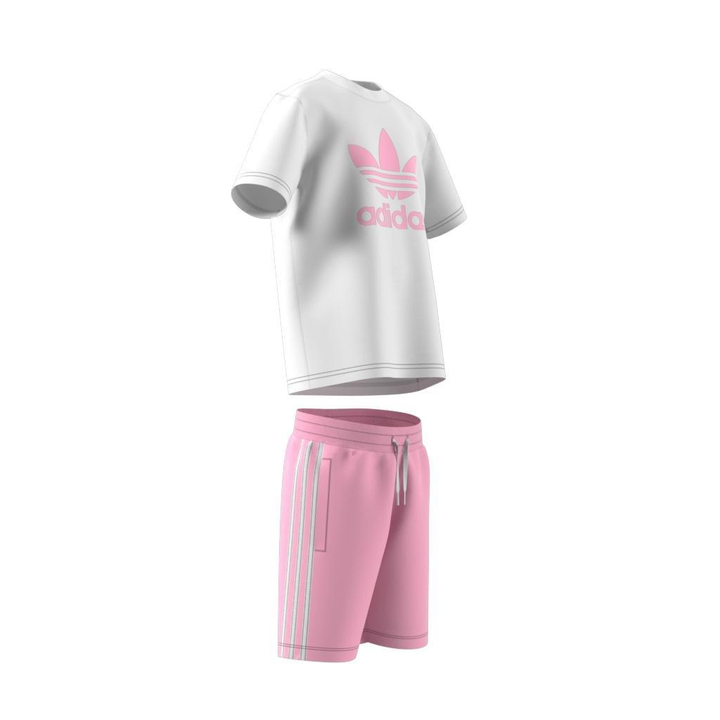 Unisex Kids Adicolor Shorts And T-Shirt Set, White, A901_ONE, large image number 10