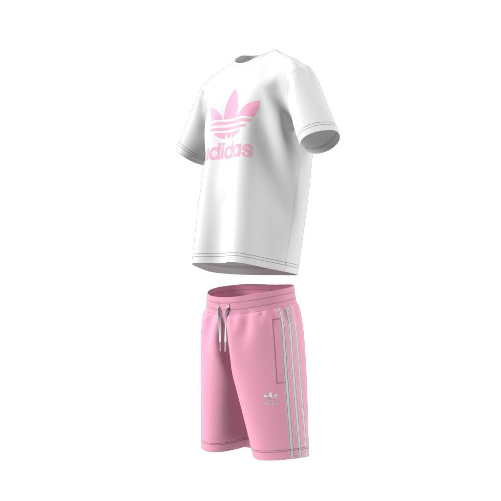 Unisex Kids Adicolor Shorts And T-Shirt Set, White, A901_ONE, large image number 13