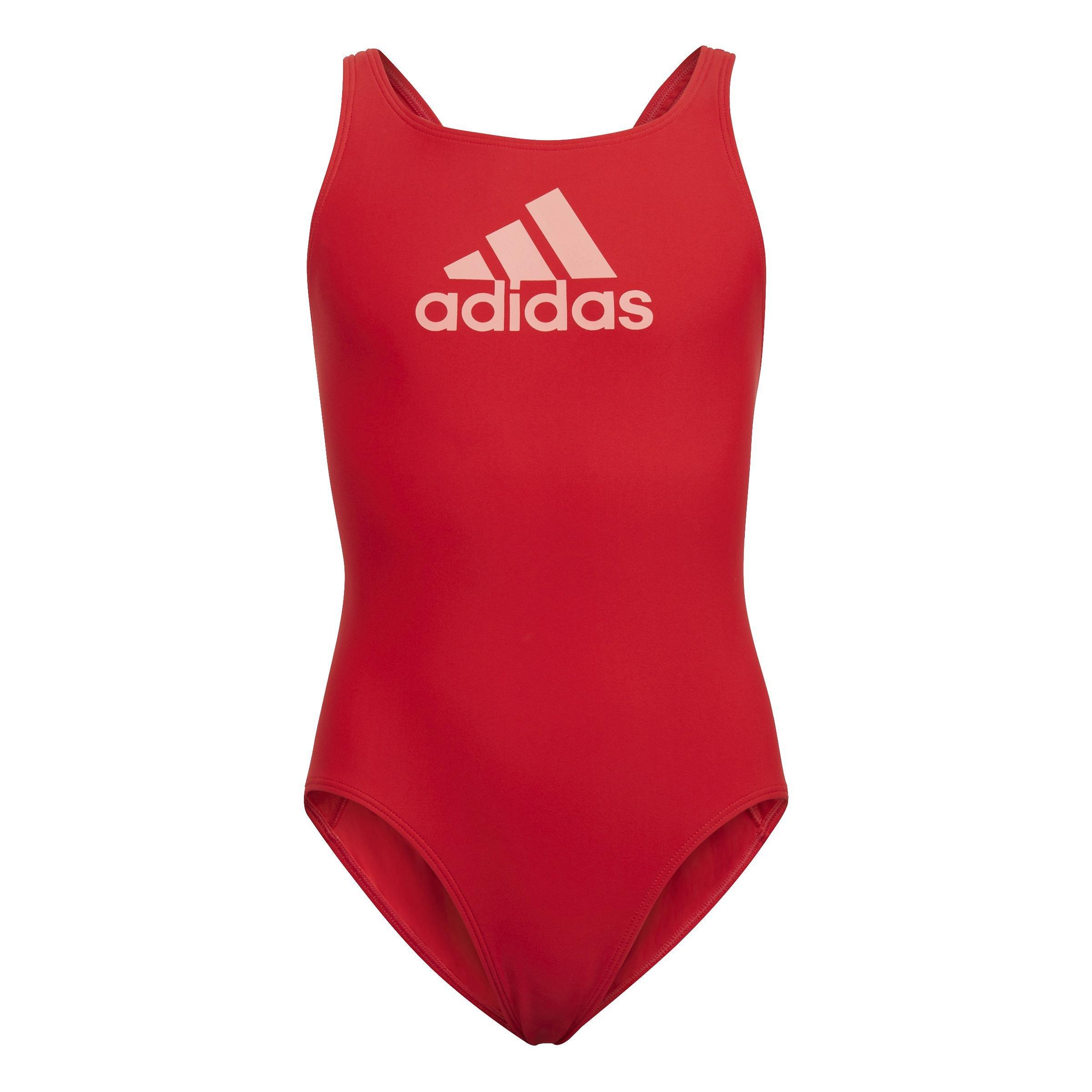 Kids Badge Of Sport Swimsuit, Red, , large image number 1