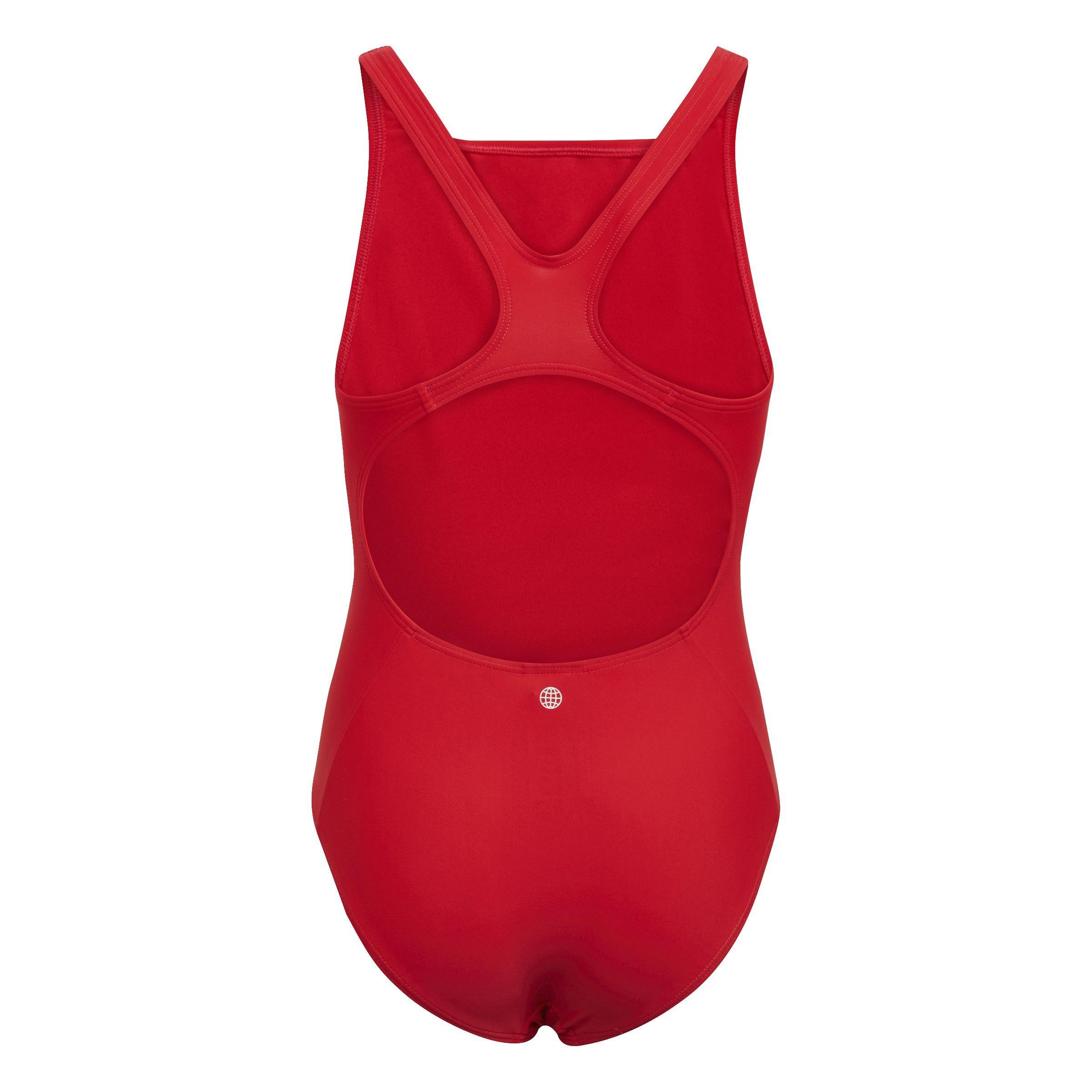 Kids Badge Of Sport Swimsuit, Red, , large image number 2