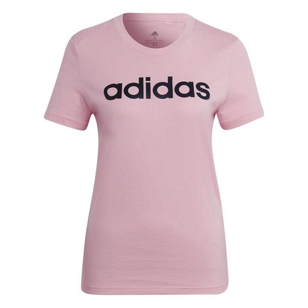 Women Essentials Slim Logo T-Shirt, Pink, A901_ONE, large image number 0