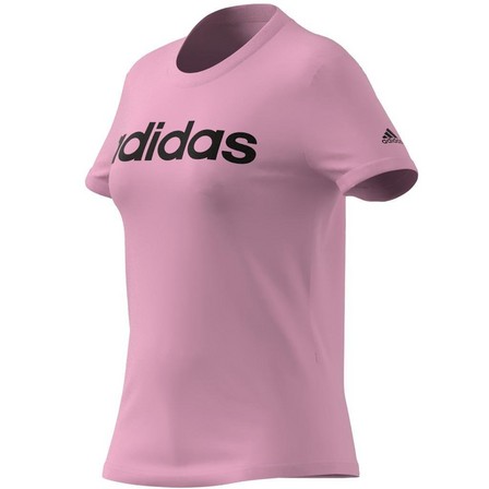Women Essentials Slim Logo T-Shirt, Pink, A901_ONE, large image number 2