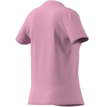 Women Essentials Slim Logo T-Shirt, Pink, A901_ONE, large image number 7