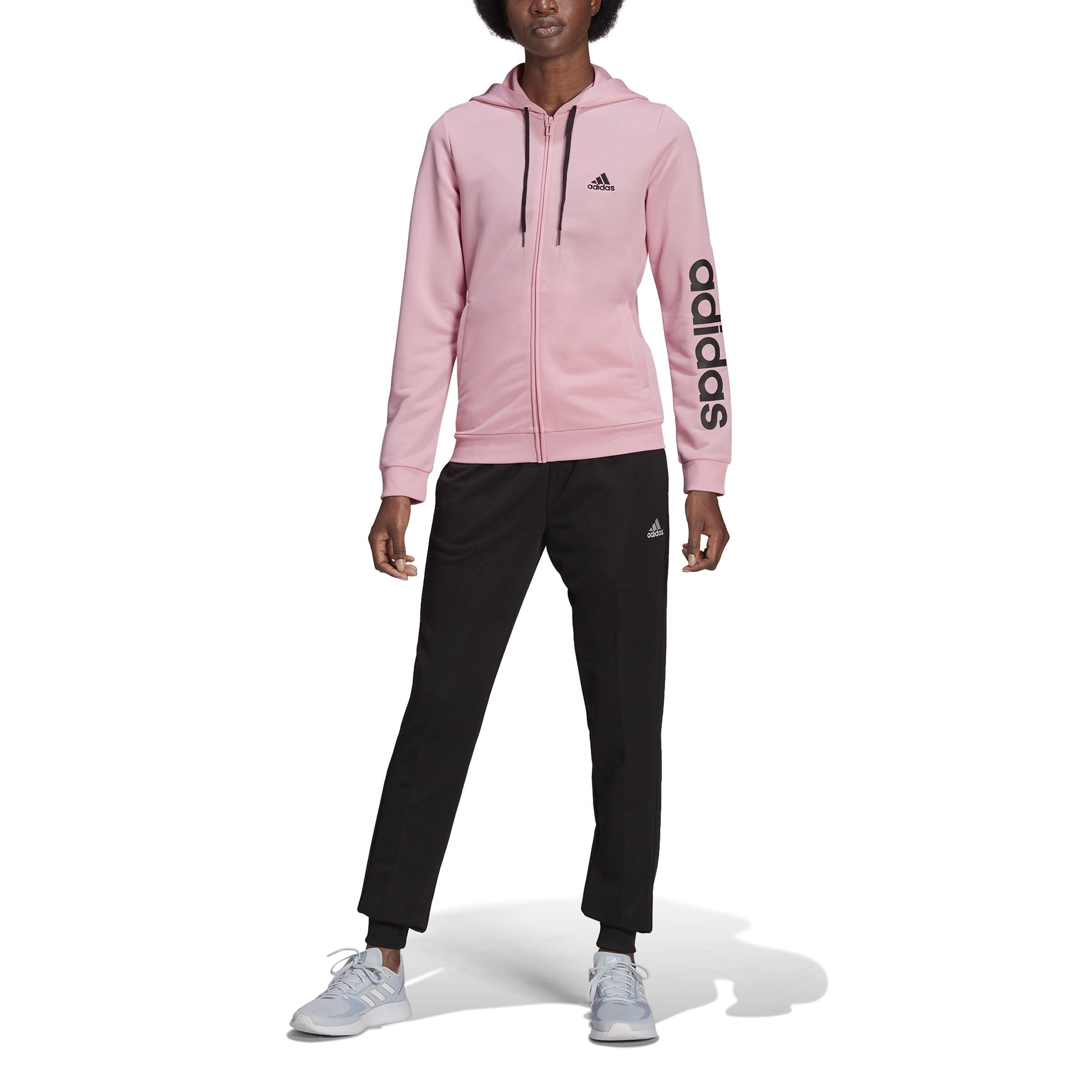 Essentials Logo French Terry Tracksuit, Pink, A901_ONE, large image number 0