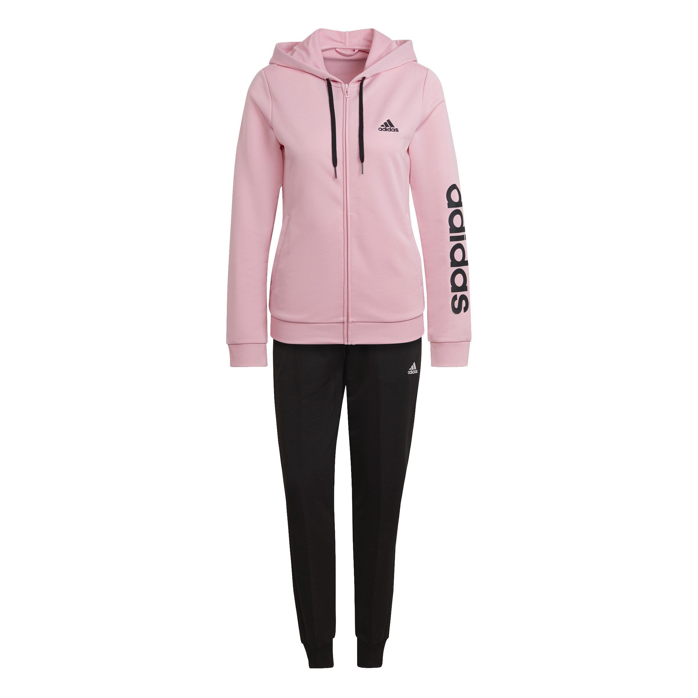 Essentials Logo French Terry Tracksuit, Pink, A901_ONE, large image number 1