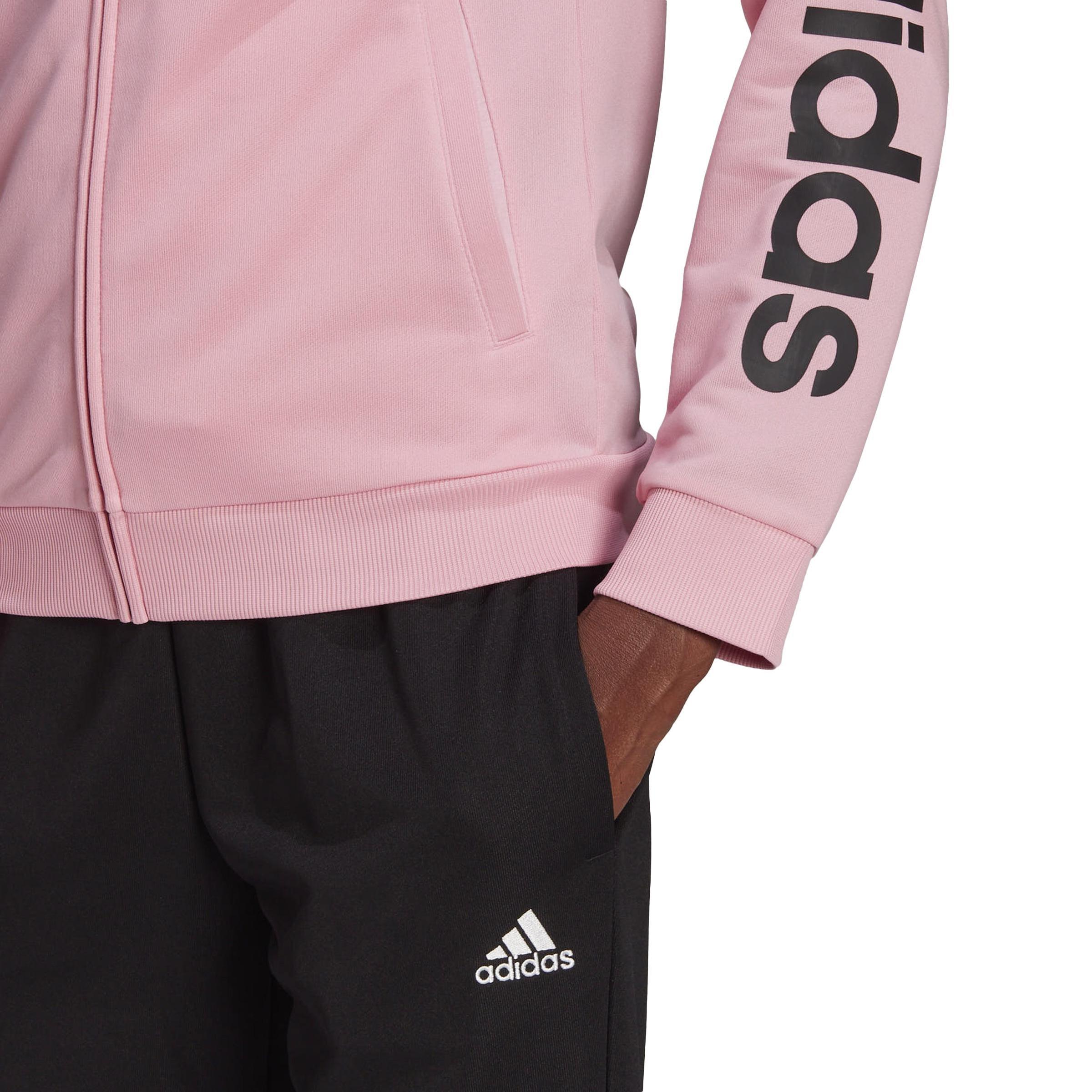 Essentials Logo French Terry Tracksuit, Pink, , large image number 4