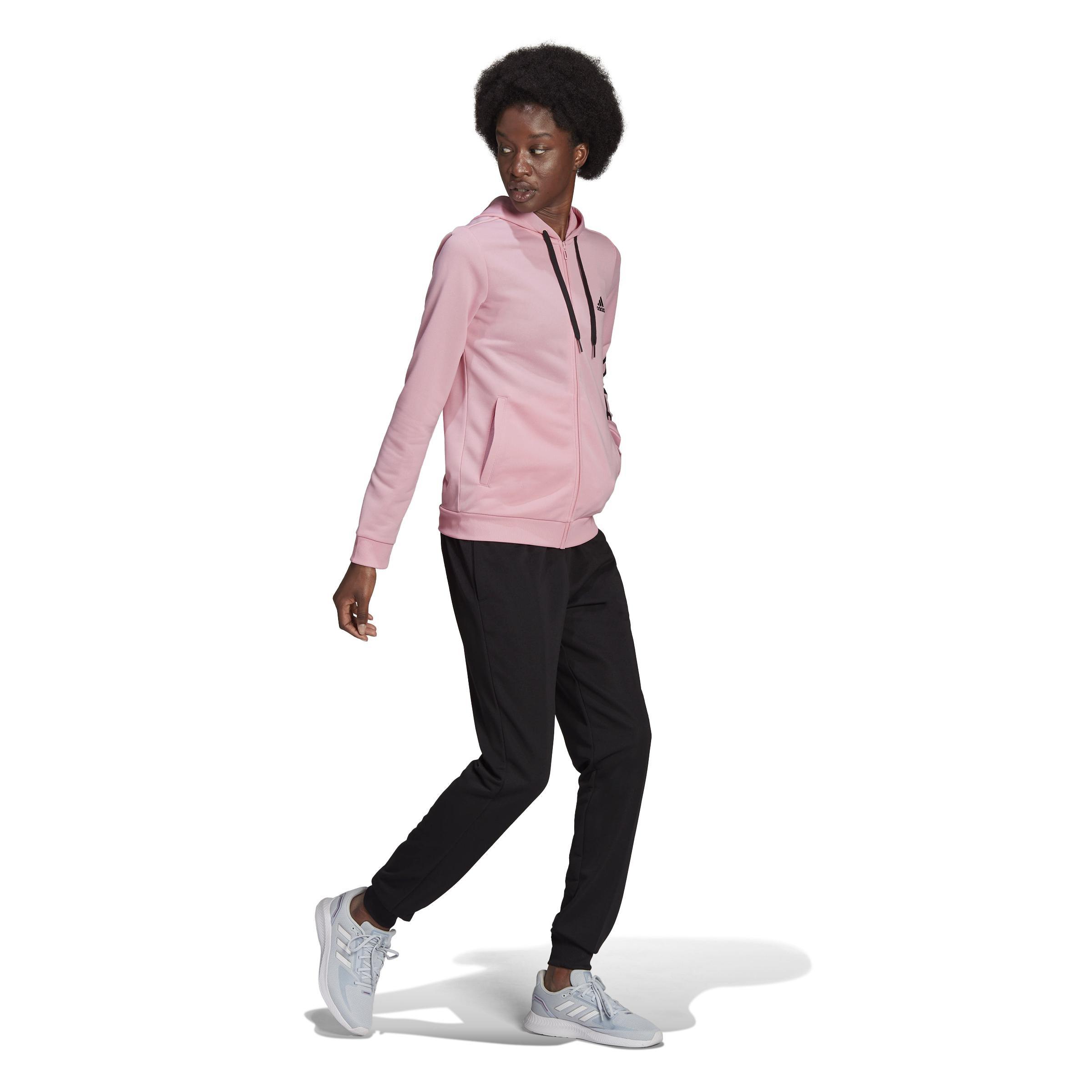 Essentials Logo French Terry Tracksuit, Pink, , large image number 5