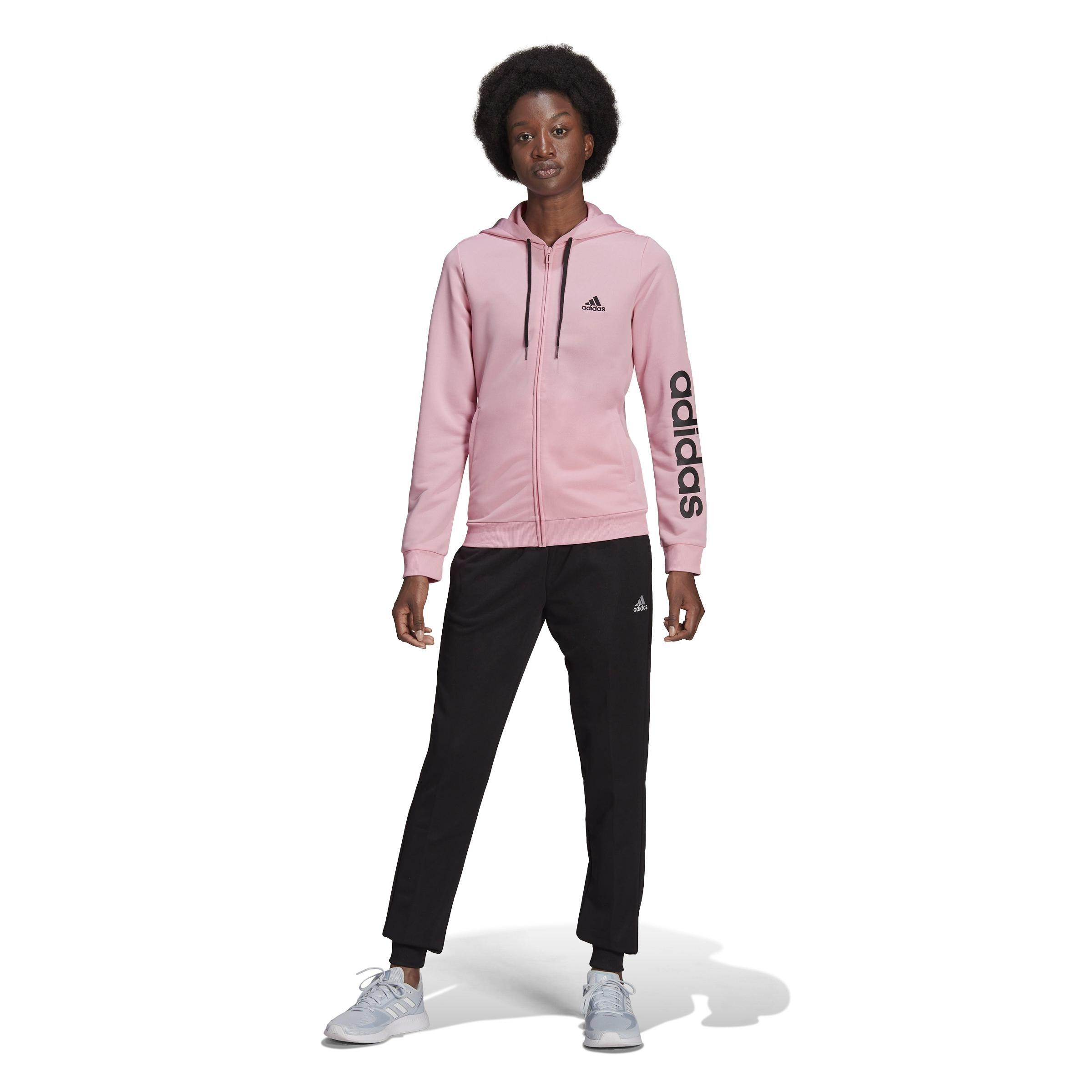 Adidas originals pink on sale tracksuit