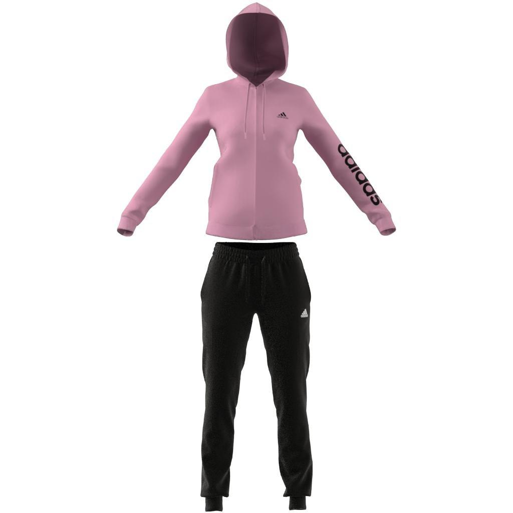 Essentials Logo French Terry Tracksuit, Pink, A901_ONE, large image number 16