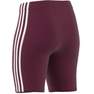 Women Essentials 3-Stripes Bike Shorts, Red, A901_ONE, thumbnail image number 9
