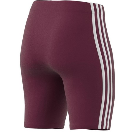 Women Essentials 3-Stripes Bike Shorts, Red, A901_ONE, large image number 11