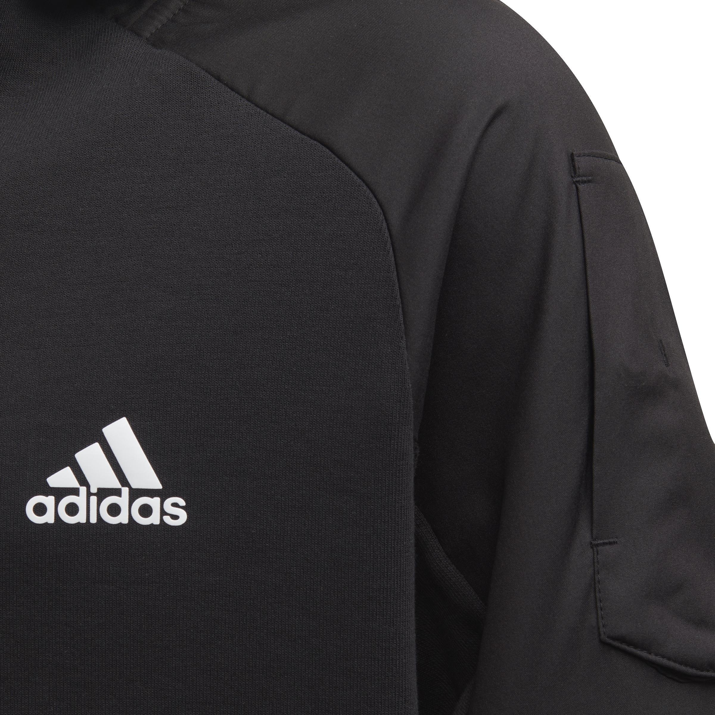 Kids Designed For Gameday Full-Zip Hoodie, Black, A901_ONE, large image number 3