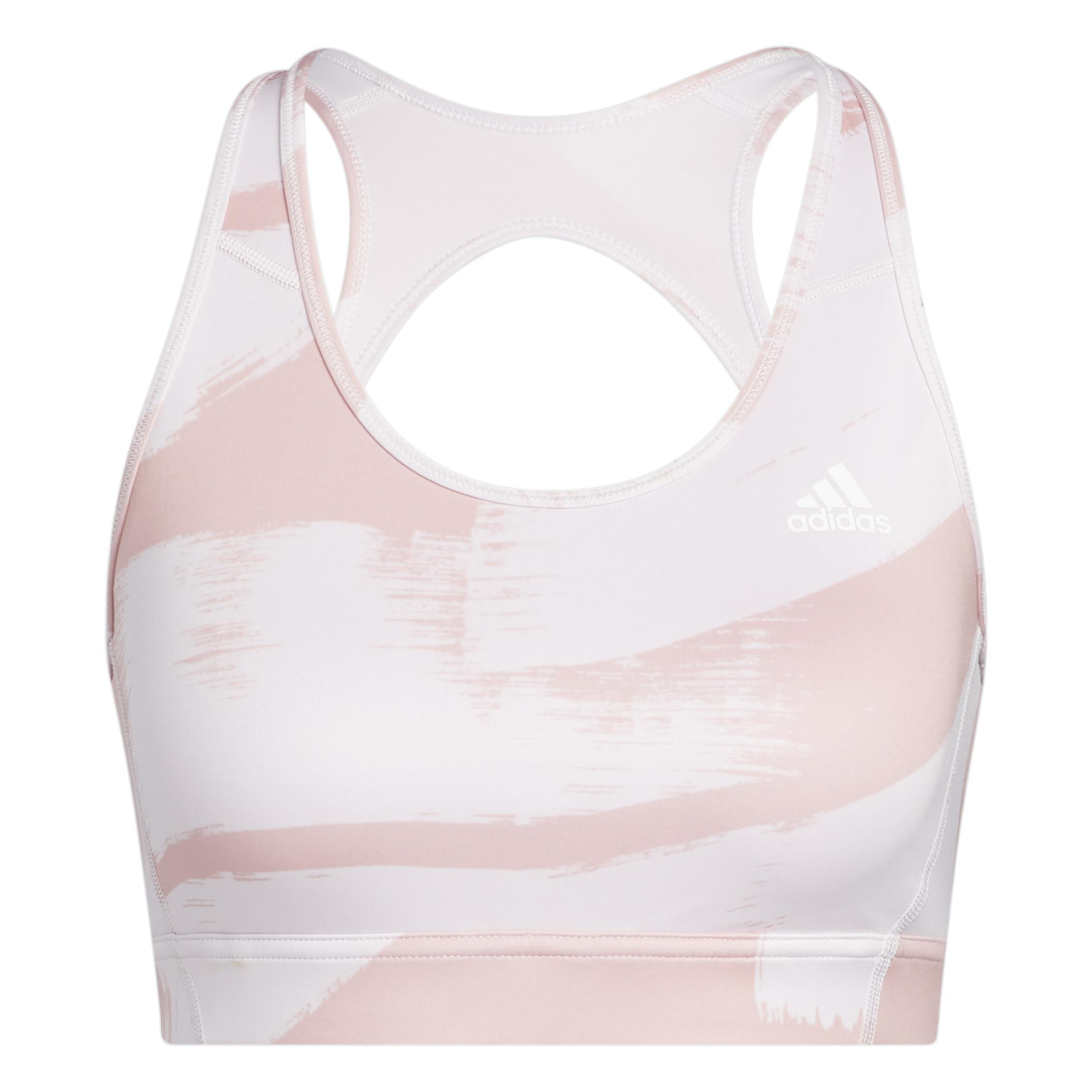 Training Medium-Support Graphic Sports Bra, Pink, A901_ONE, large image number 2