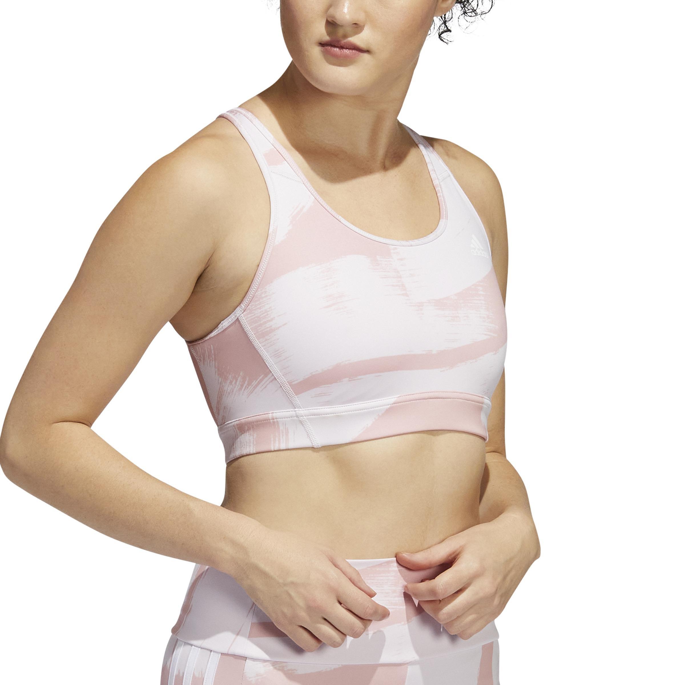 Training Medium-Support Graphic Sports Bra, Pink, A901_ONE, large image number 4