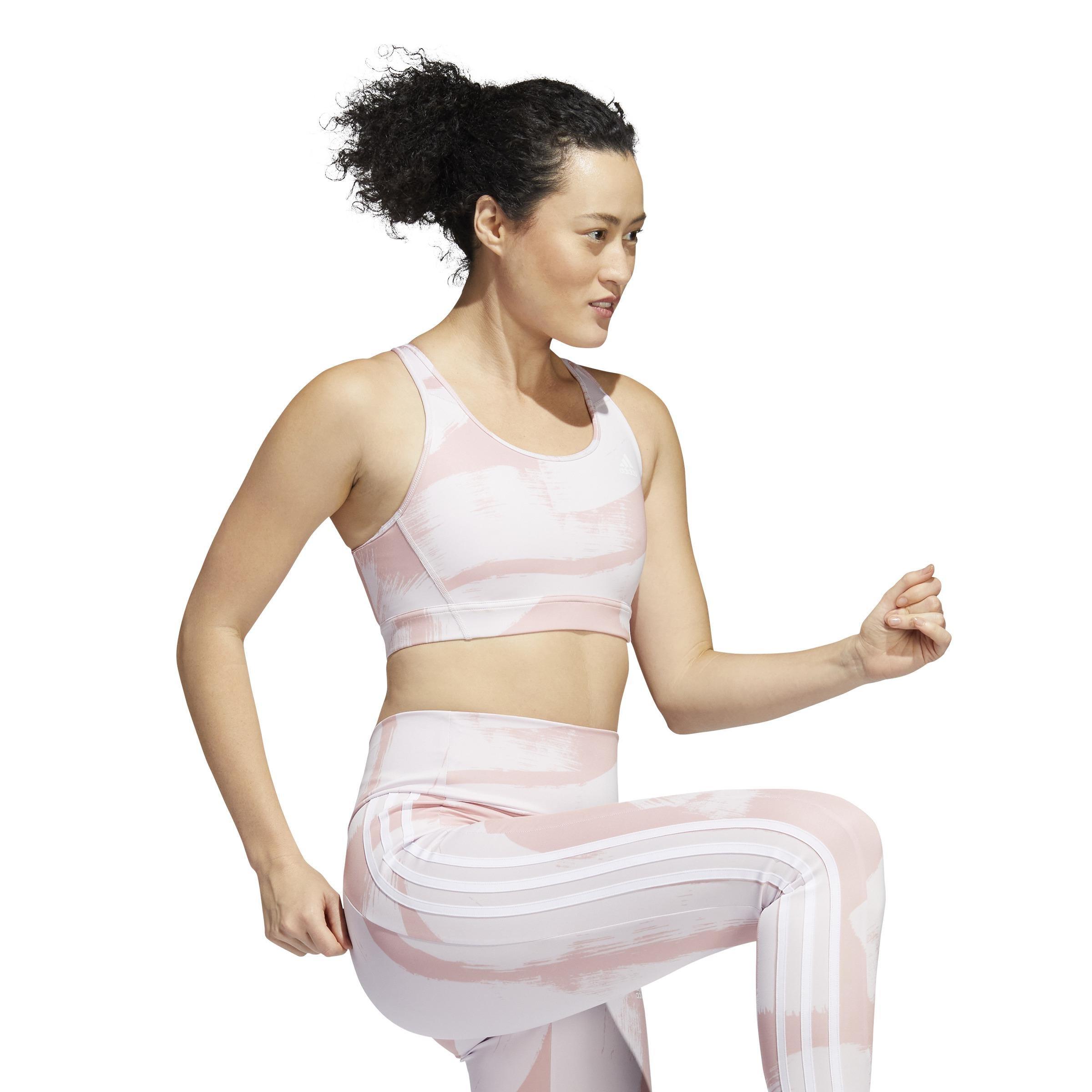 Training Medium-Support Graphic Sports Bra, Pink, A901_ONE, large image number 11