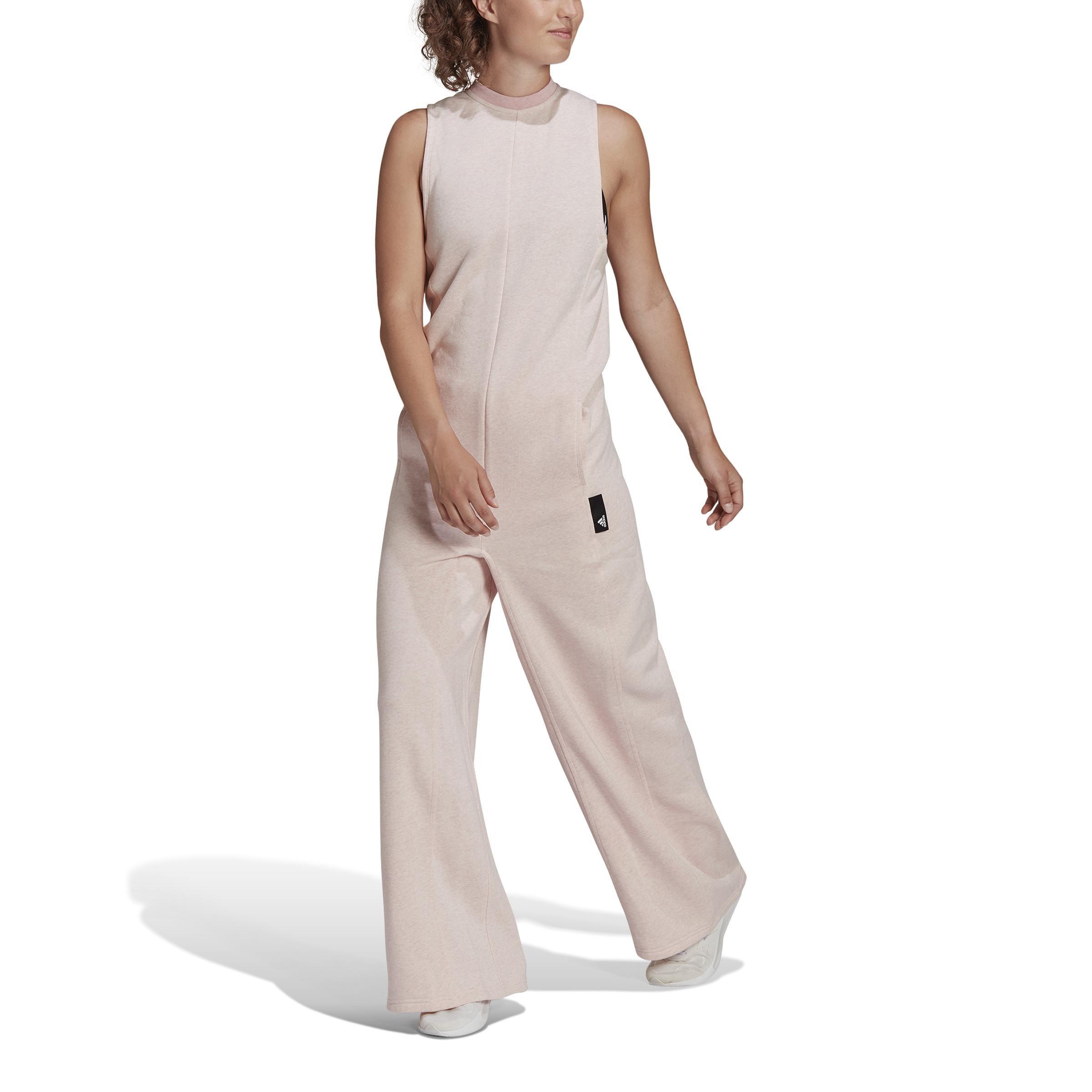 Sportswear Studio Lounge Fleece Jumpsuit, Pink, , large image number 4