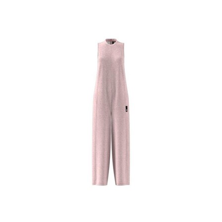 Women Sportswear Studio Lounge Fleece Jumpsuit, Pink, A901_ONE, large image number 10