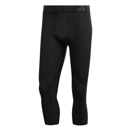 Men Techfit Training 3/4 Tights, Black, A901_ONE, large image number 1