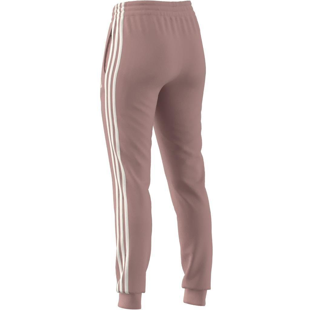 Essentials Single Jersey 3-Stripes Joggers, Pink, , large image number 3