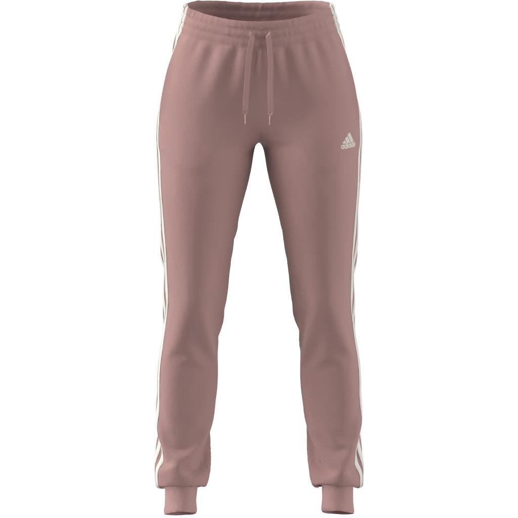 Essentials Single Jersey 3-Stripes Joggers, Pink, , large image number 4
