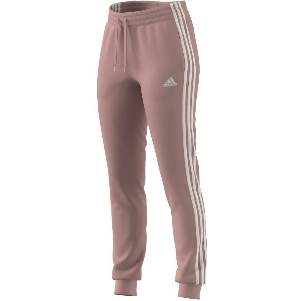 Essentials Single Jersey 3-Stripes Joggers, Pink, , large image number 5