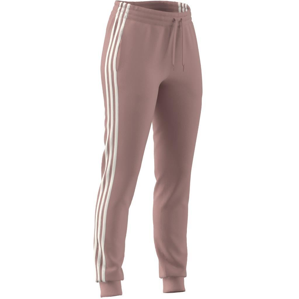 Essentials Single Jersey 3-Stripes Joggers, Pink, , large image number 9