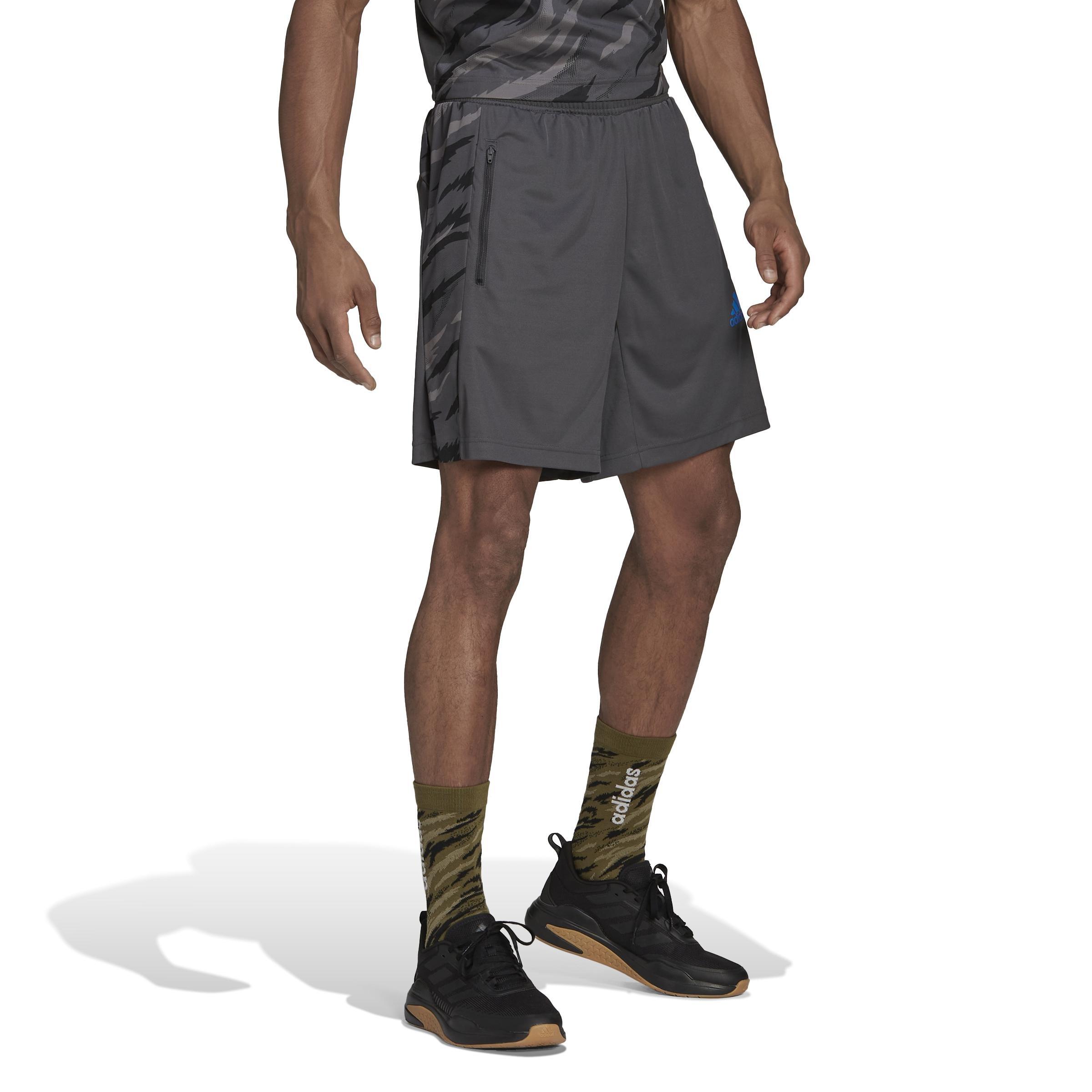 Aeroready Feelstrong Camo Sport Shorts, Grey, A901_ONE, large image number 1