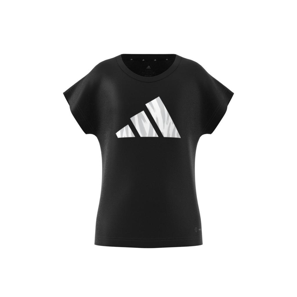 Adidas t shirt for girls clearance black