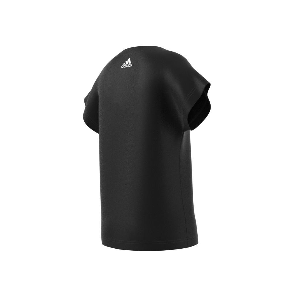 Girls black clearance adidas tshirt