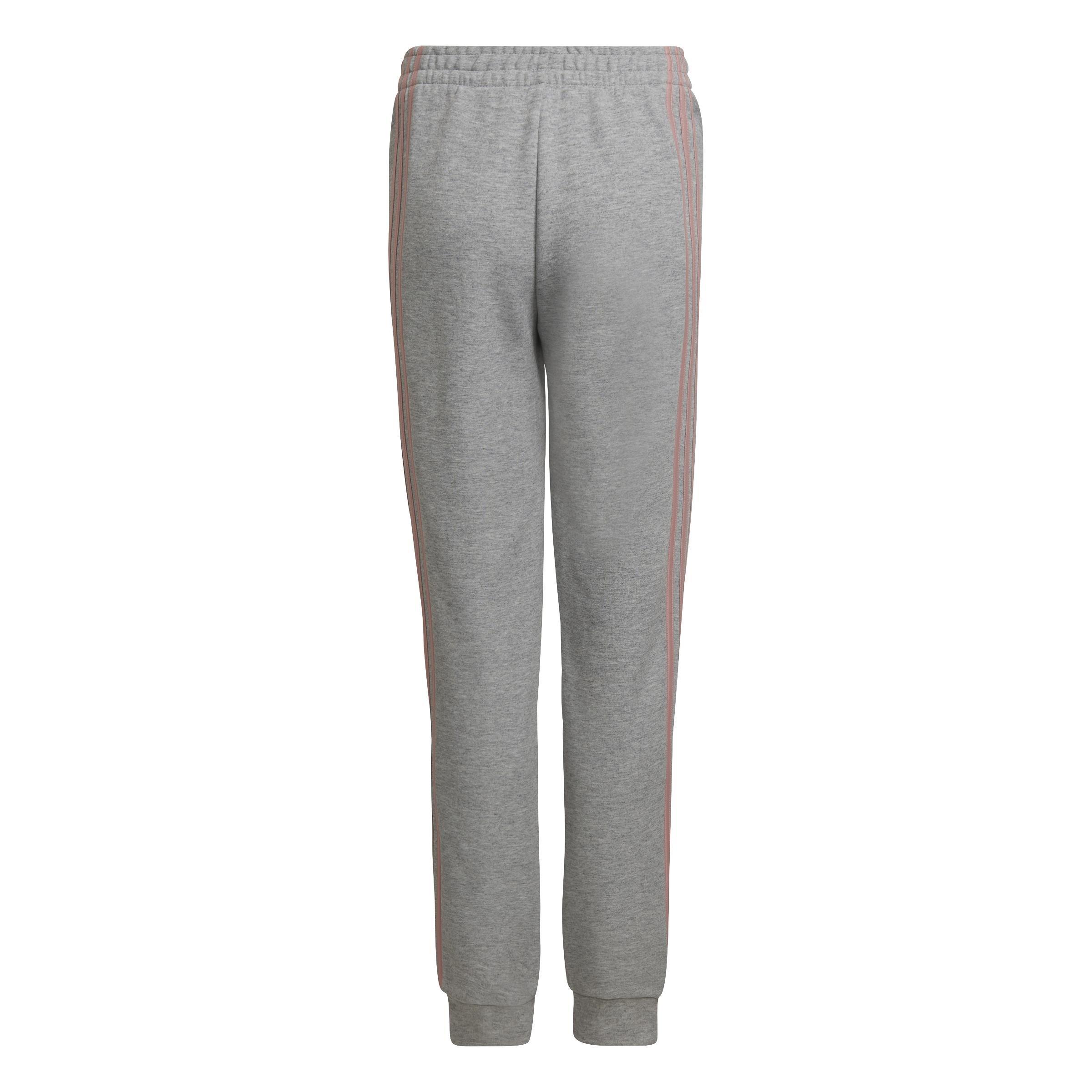 Kids 3-Stripes Tapered Leg Tracksuit Bottoms, Grey, , large image number 2
