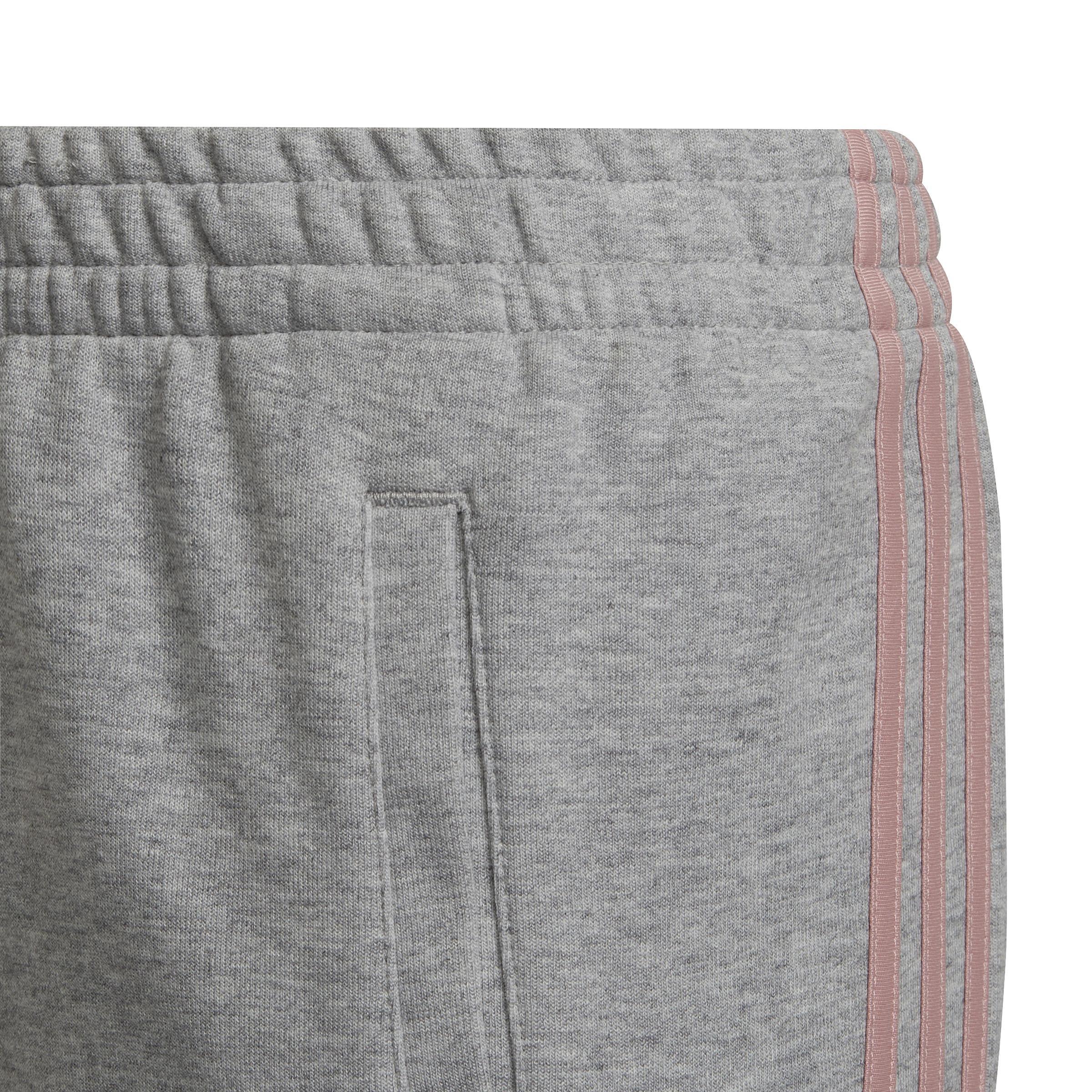 Kids 3-Stripes Tapered Leg Tracksuit Bottoms, Grey, , large image number 4