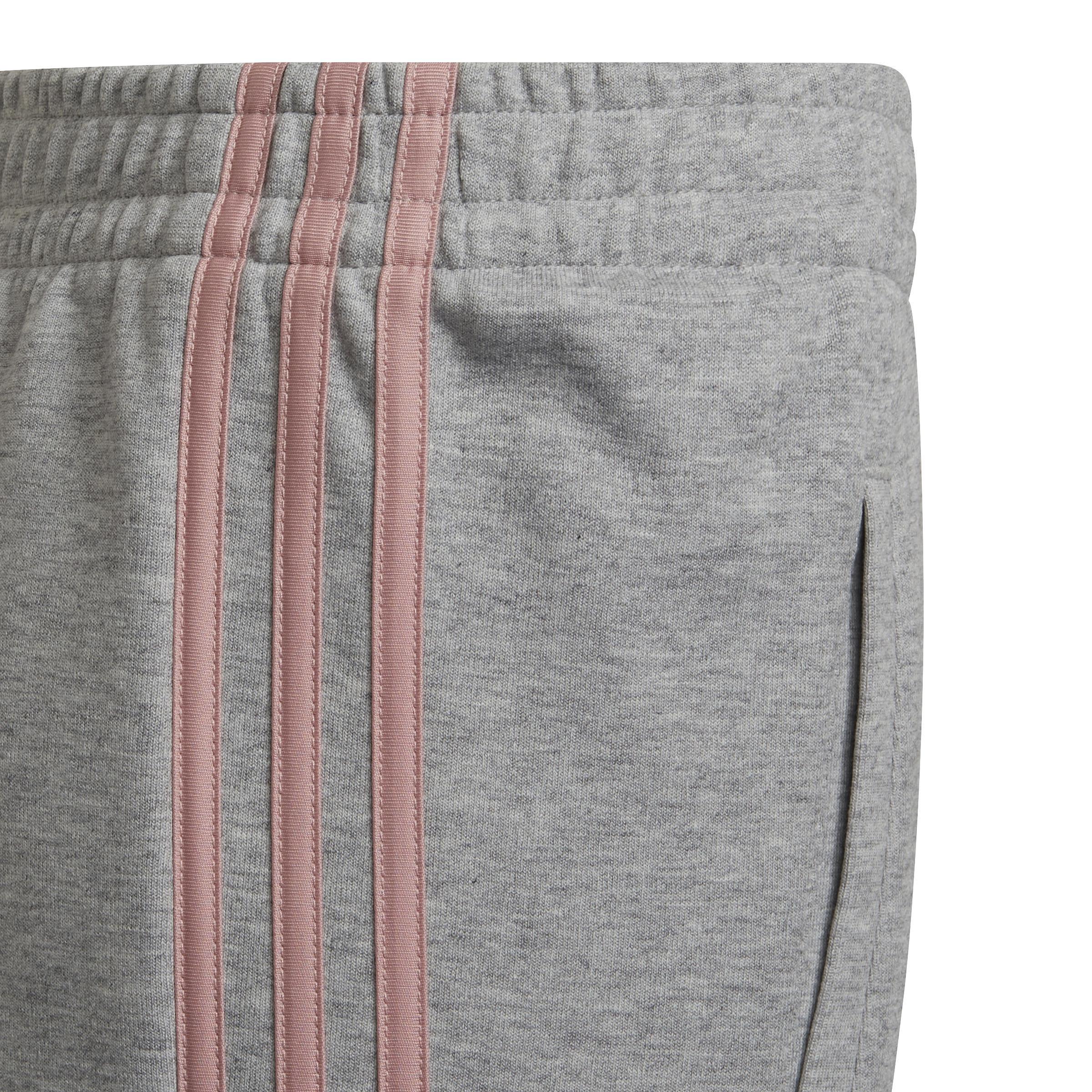 Kids 3-Stripes Tapered Leg Tracksuit Bottoms, Grey, , large image number 5