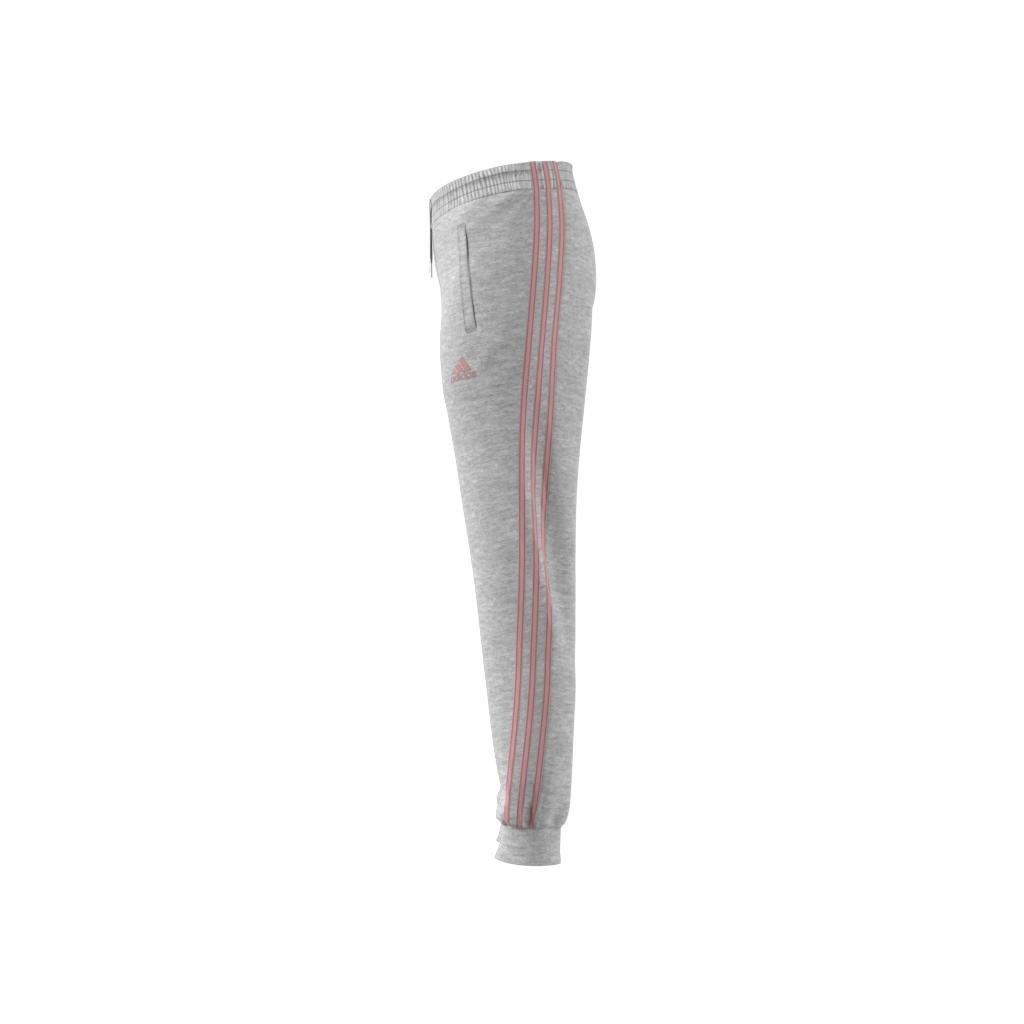 Kids 3-Stripes Tapered Leg Tracksuit Bottoms, Grey, , large image number 6