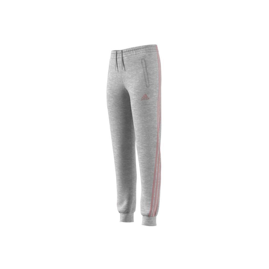 Kids 3-Stripes Tapered Leg Tracksuit Bottoms, Grey, , large image number 8