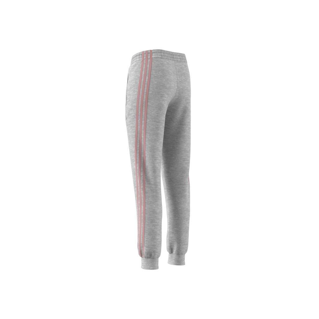 Kids 3-Stripes Tapered Leg Tracksuit Bottoms, Grey, , large image number 10