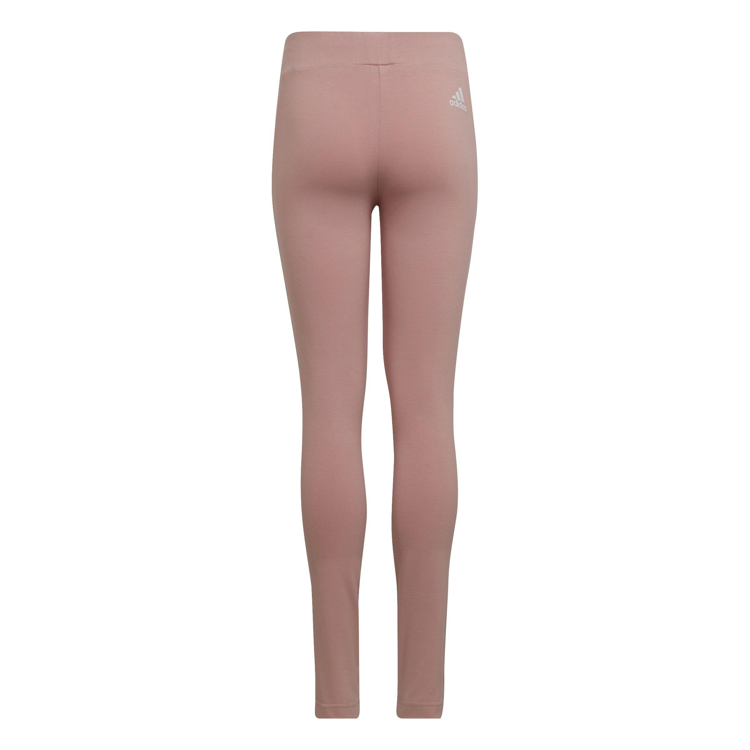Kids Future Icons 3-Stripes Cotton Leggings, Pink, A901_ONE, medium