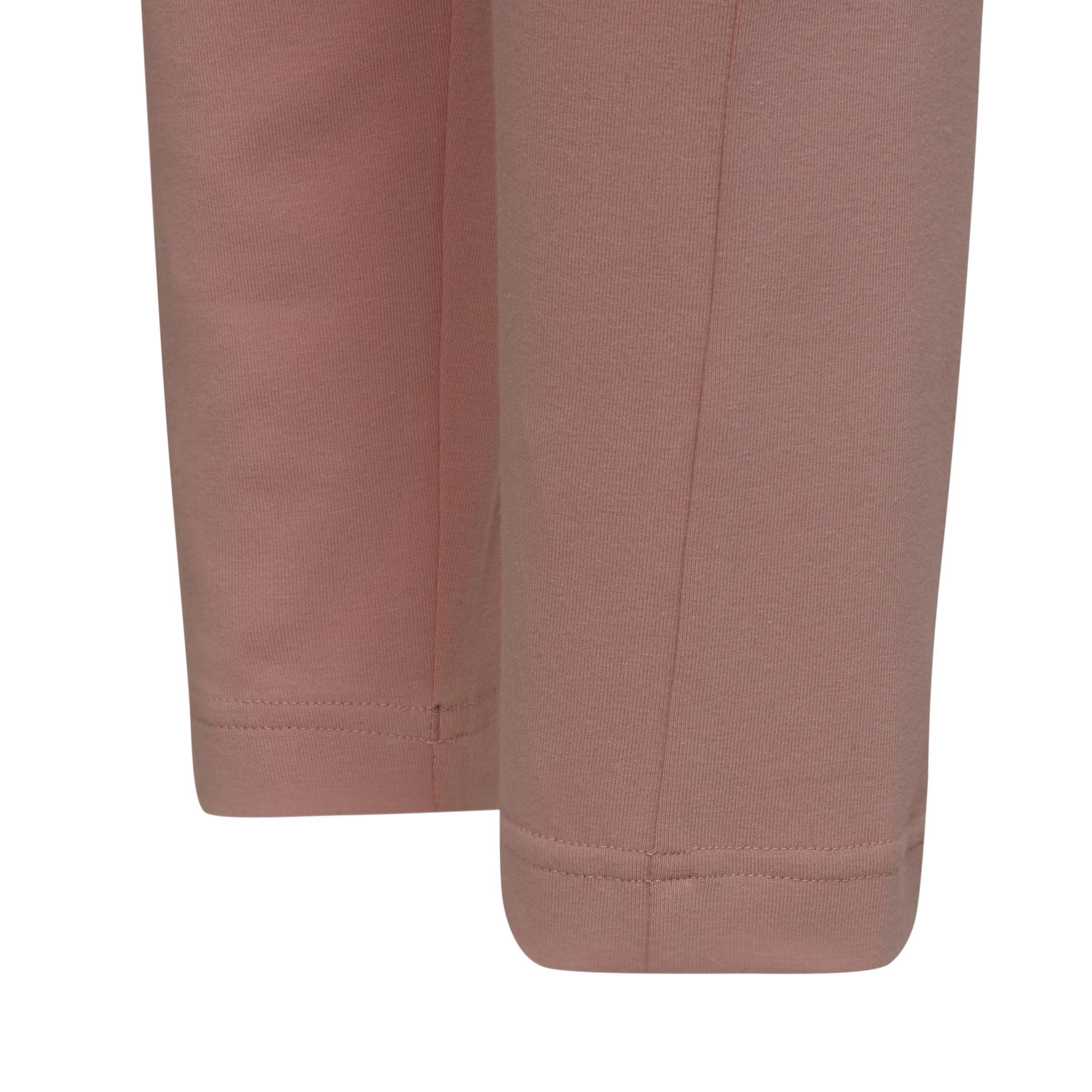 Kids Future Icons 3-Stripes Cotton Leggings, Pink, , large image number 3