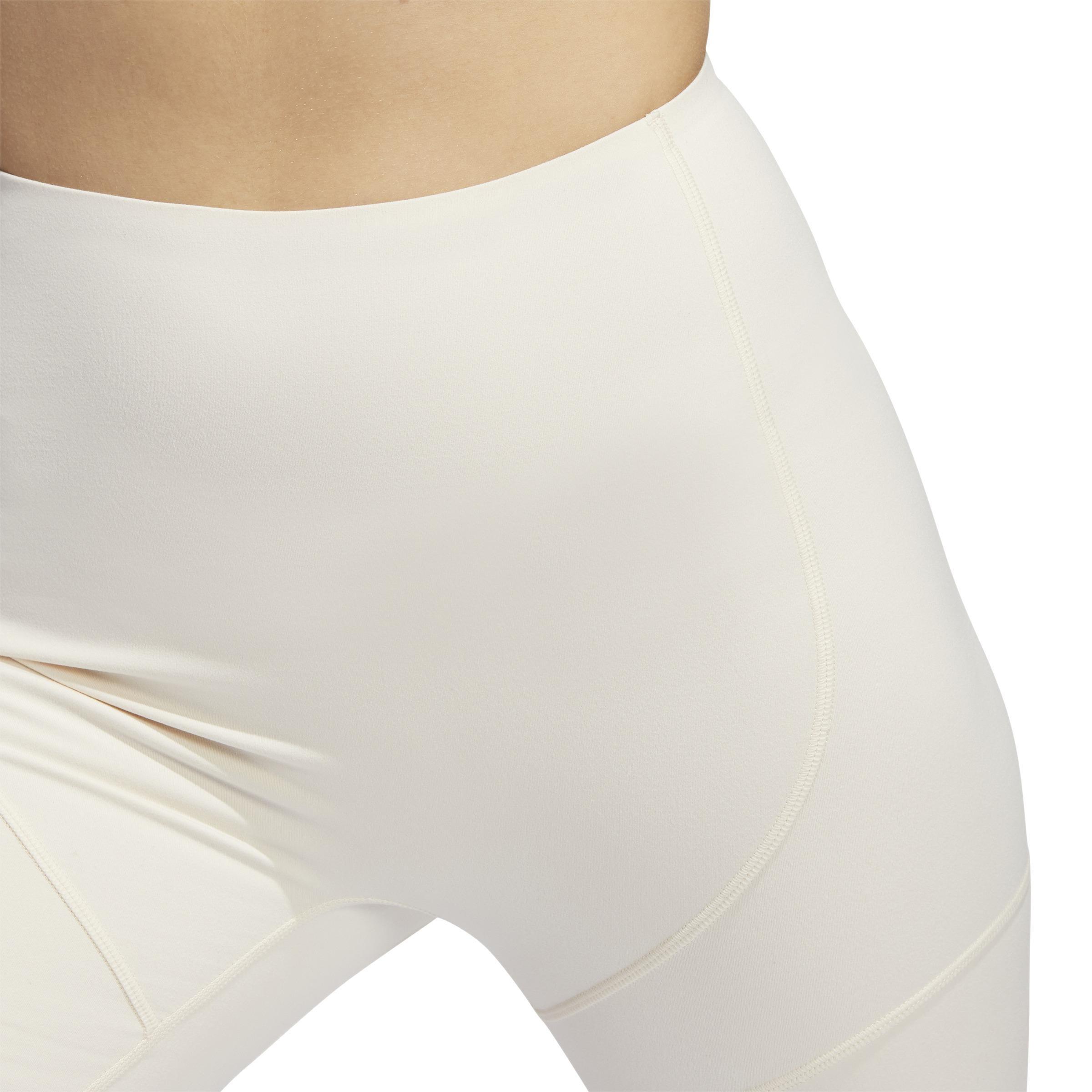 adidas Yoga Studio Pocket Short Tights, White, A901_ONE, large image number 3