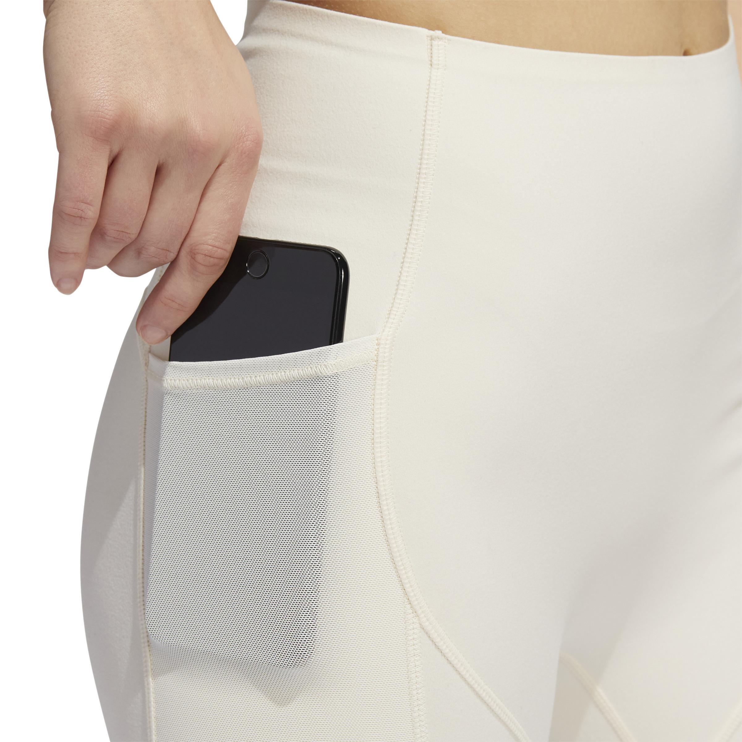 adidas Yoga Studio Pocket Short Tights, White, , large image number 4