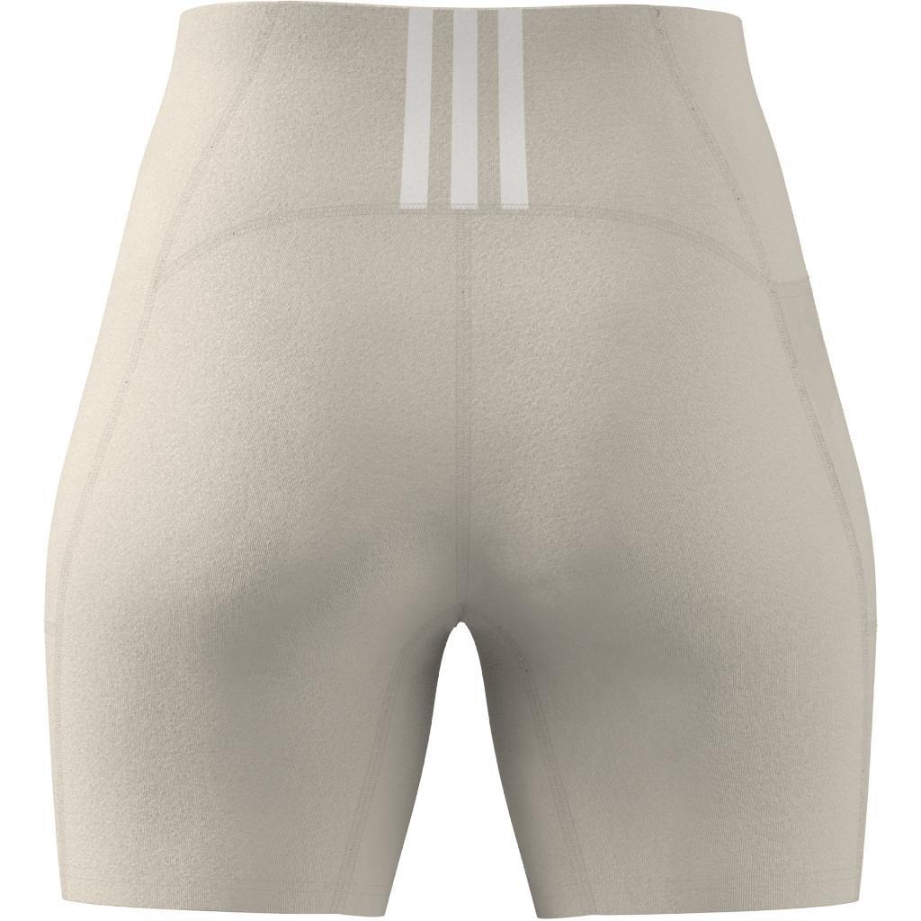 adidas Yoga Studio Pocket Short Tights, White, A901_ONE, large image number 8