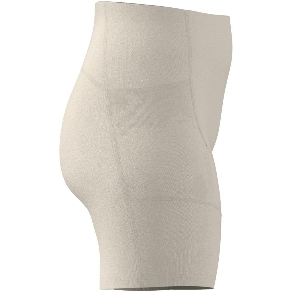 adidas Yoga Studio Pocket Short Tights, White, A901_ONE, large image number 10