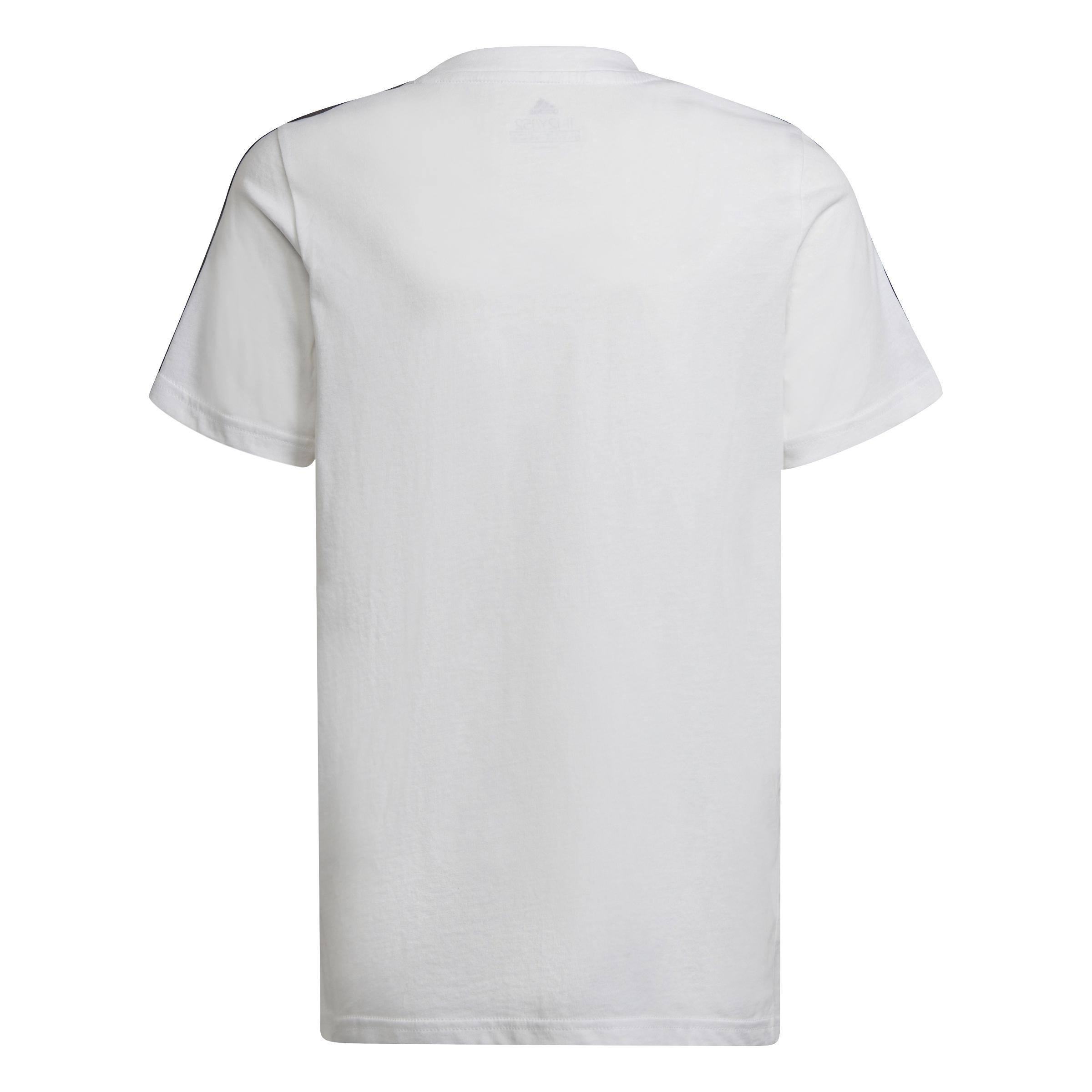 Kids Essentials 3-Stripes T-Shirt, White, A901_ONE, large image number 2