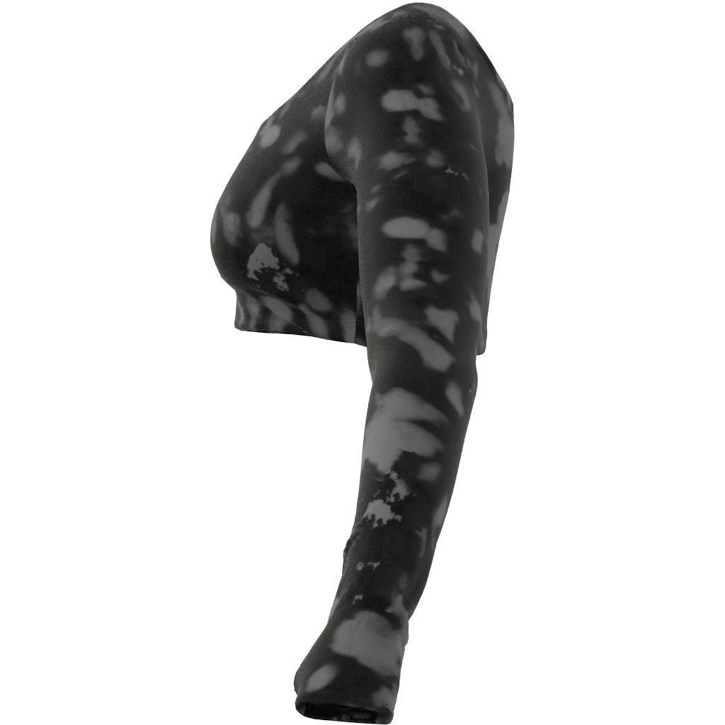 Hyperglam Cut 3-Stripes Long Sleeve Crop Top, Black, A901_ONE, large image number 8