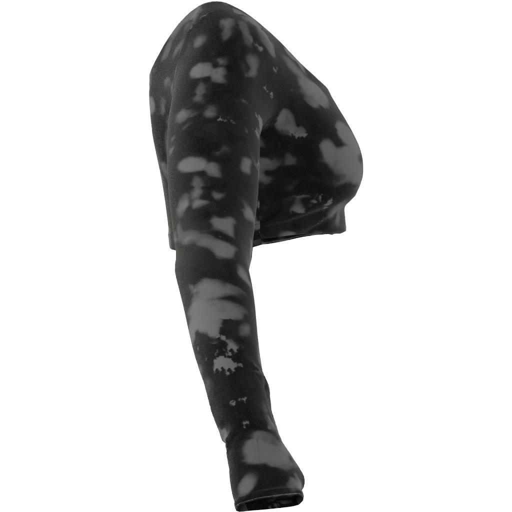 Hyperglam Cut 3-Stripes Long Sleeve Crop Top, Black, A901_ONE, large image number 9