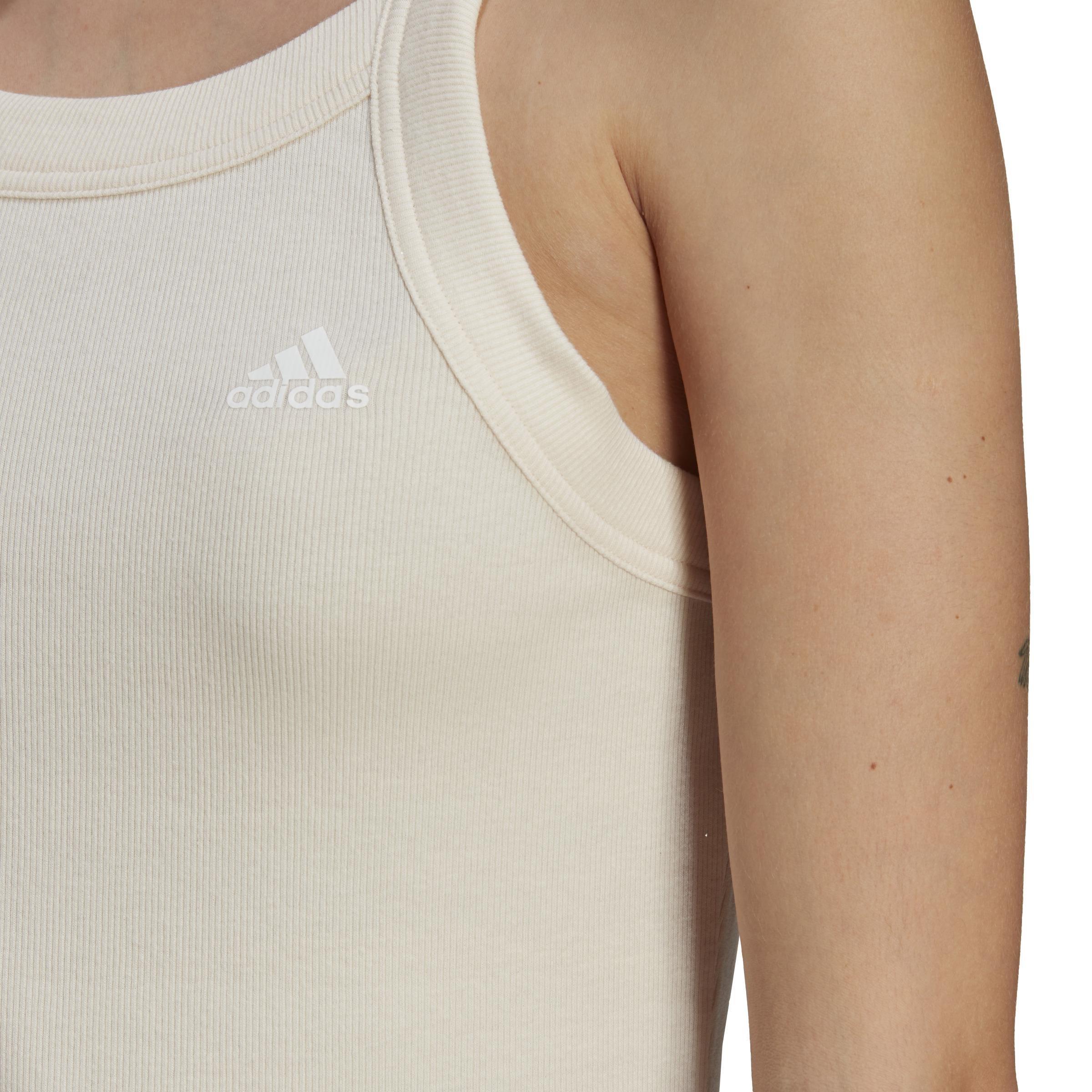 Essentials Yoga Rib Tank Top, White, A901_ONE, large image number 6