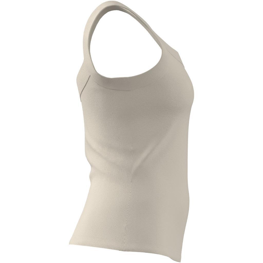 Essentials Yoga Rib Tank Top, White, A901_ONE, large image number 9