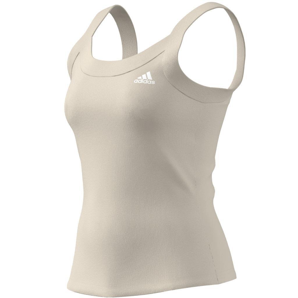 Essentials Yoga Rib Tank Top, White, A901_ONE, large image number 13